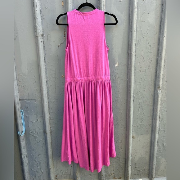 Nation LTD Brianna Sleeveless Pima Cotton Knit Midi Dress, Small - Picture 4 of 13